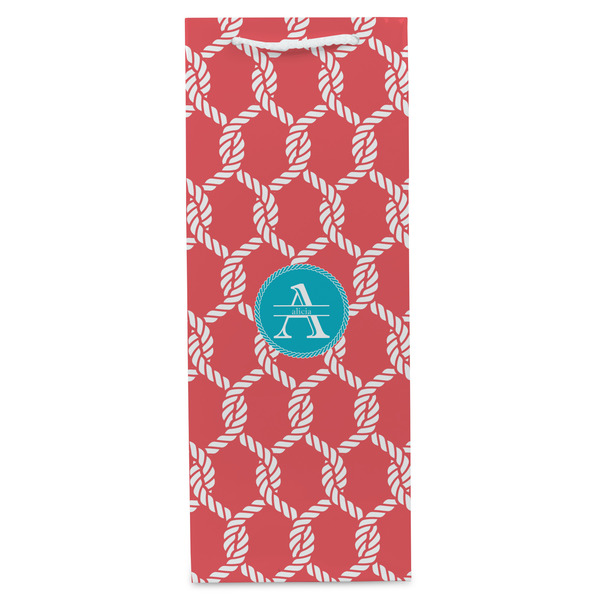 Linked Rope Wine Gift Bag - Gloss - Front