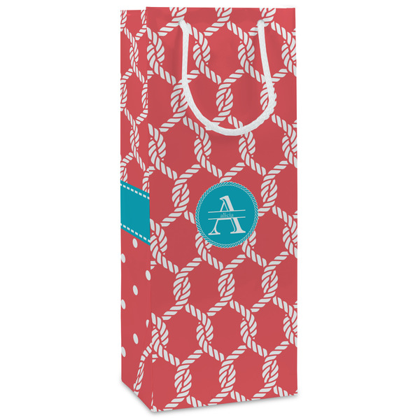 Custom Linked Rope Wine Gift Bags (Personalized)