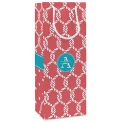 Linked Rope Wine Gift Bags - Matte (Personalized)
