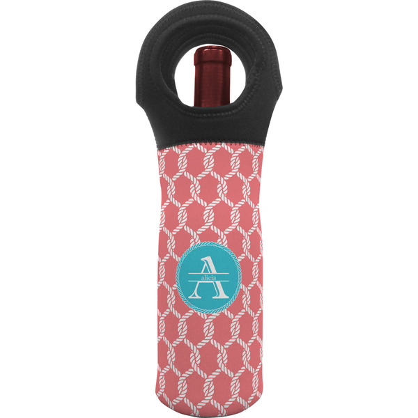 Custom Linked Rope Wine Tote Bag (Personalized)