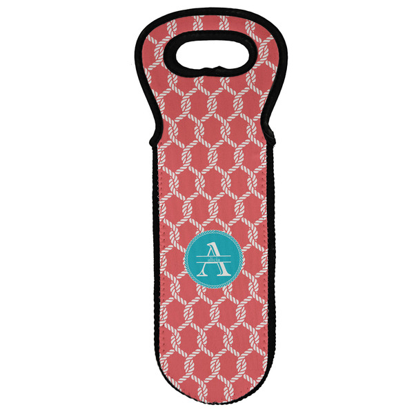 Custom Linked Rope Wine Tote Bag (Personalized)