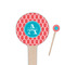 Linked Rope 4" Round Wooden Food Picks - Single Sided (Personalized)