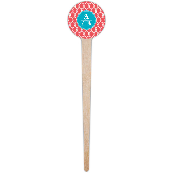 Linked Rope Wooden 4" Food Pick - Round - Single Pick