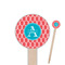 Linked Rope Round Wooden Food Picks (Personalized)