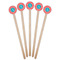Linked Rope Wooden 6" Stir Stick - Round - Fan View