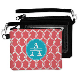 Linked Rope Wristlet ID Case w/ Name and Initial
