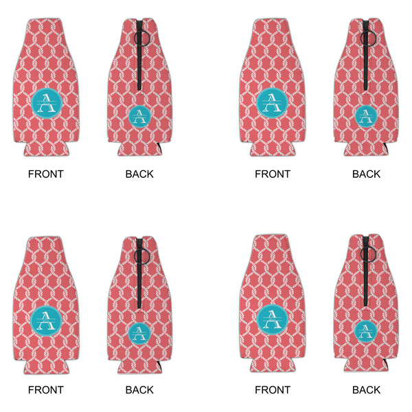 Linked Rope Zipper Bottle Cooler - Set of 4 - APPROVAL