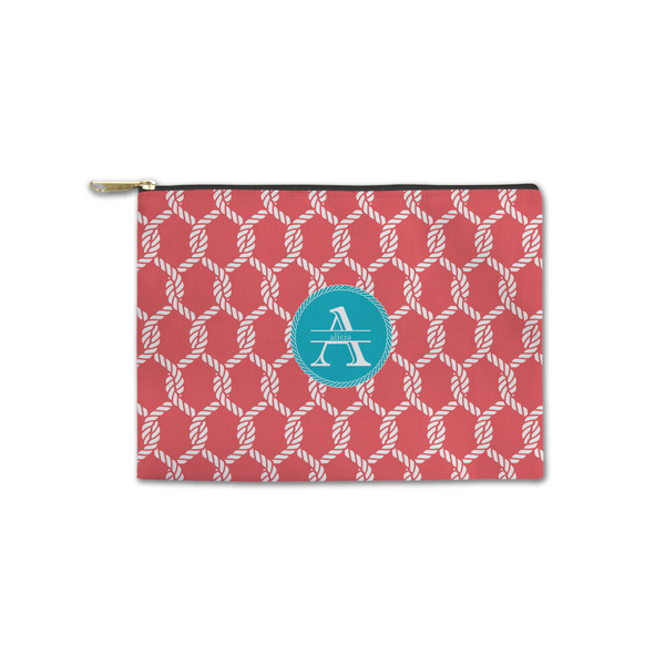 Custom Linked Rope Zipper Pouch - Small - 8.5"x6" (Personalized)