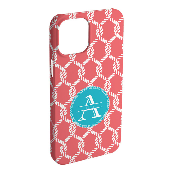 Custom Linked Rope iPhone Case - Plastic (Personalized)