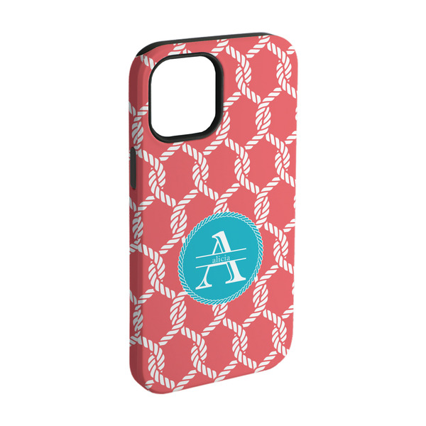 Custom Linked Rope iPhone Case - Rubber Lined - iPhone 15 Pro (Personalized)