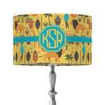 African Safari 12" Drum Lamp Shade - Fabric (Personalized)