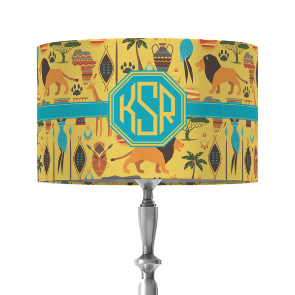 Custom African Safari 12" Drum Lamp Shade - Fabric (Personalized)