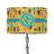 African Safari 12" Drum Lampshade - ON STAND (Fabric)