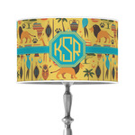 African Safari 12" Drum Lamp Shade - Poly-film (Personalized)