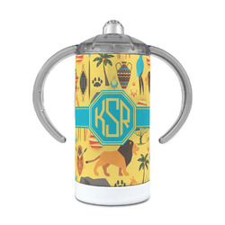 African Safari 12 oz Stainless Steel Sippy Cup (Personalized)