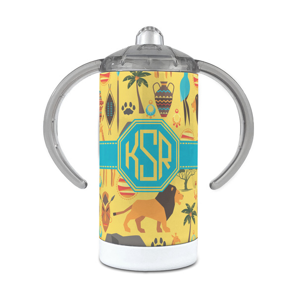 Custom African Safari 12 oz Stainless Steel Sippy Cup (Personalized)