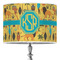 African Safari 16" Drum Lampshade - ON STAND (Poly Film)