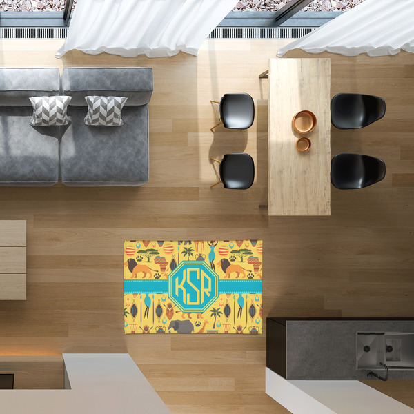 African Safari 2'x3' Indoor Area Rugs - IN CONTEXT