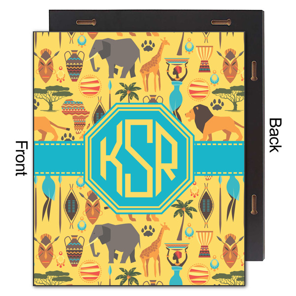 African Safari 20x24 Wood Print - Front & Back View