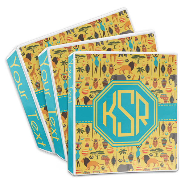 Custom African Safari 3-Ring Binder (Personalized)