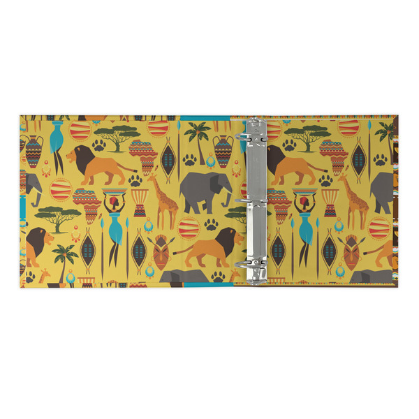 African Safari 3 Ring Binders - Full Wrap - 2" - OPEN INSIDE