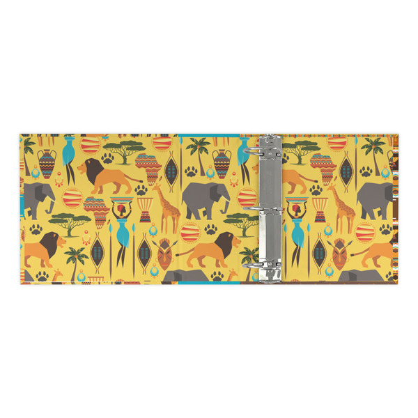 African Safari 3 Ring Binders - Full Wrap - 3" - OPEN INSIDE