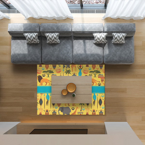 African Safari 5'x7' Indoor Area Rugs - IN CONTEXT