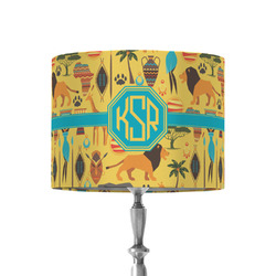 African Safari 8" Drum Lamp Shade - Fabric (Personalized)