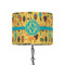 African Safari 8" Drum Lampshade - ON STAND (Fabric)