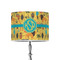 African Safari 8" Drum Lampshade - ON STAND (Poly Film)