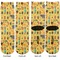 African Safari Adult Crew Socks - Double Pair - Front and Back - Apvl