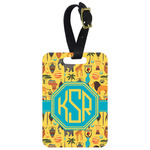 African Safari Metal Luggage Tag w/ Monogram
