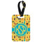 African Safari Metal Luggage Tag w/ Monogram