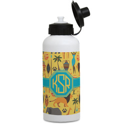 African Safari Water Bottles - Aluminum - 20 oz - White (Personalized)