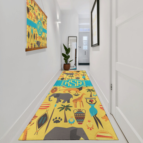 African Safari Area Rug Sizes - In Context (vertical)