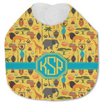 African Safari Jersey Knit Baby Bib w/ Monogram