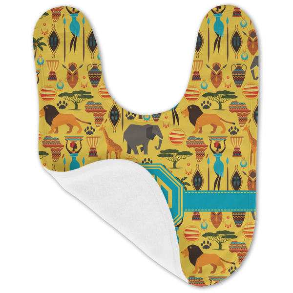 African Safari Baby Bib - AFT folded