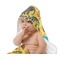 African Safari Baby Hooded Towel on Child