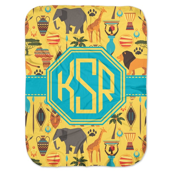 Custom African Safari Baby Swaddling Blanket (Personalized)