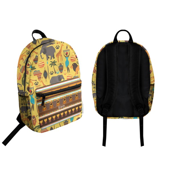 African Safari Backpack front and back - Apvl