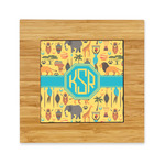African Safari Bamboo Trivet with Ceramic Tile Insert (Personalized)