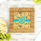 African Safari Bamboo Trivet with 6" Tile - LIFESTYLE