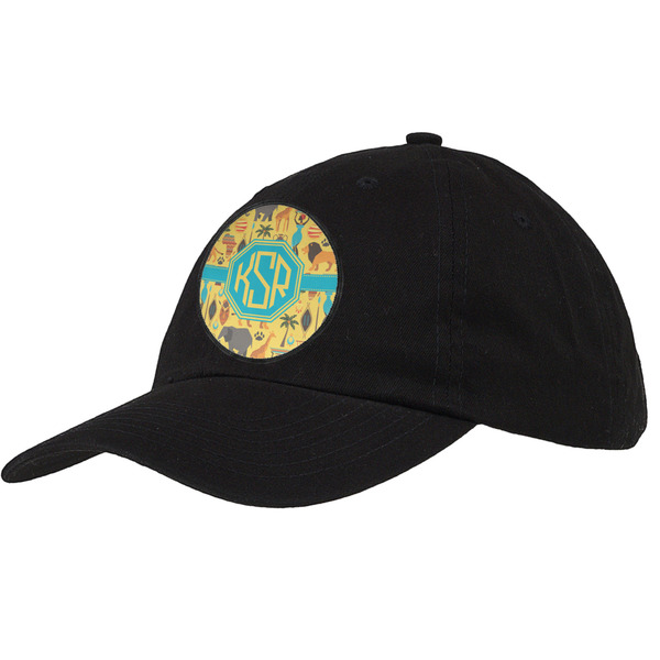 Custom African Safari Baseball Cap - Black (Personalized)