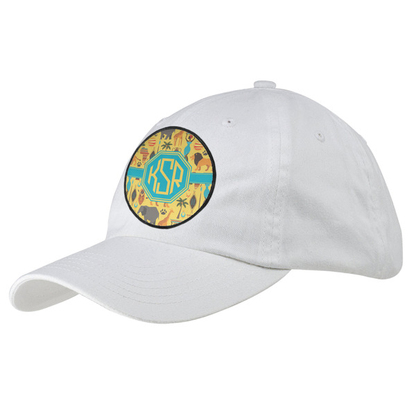 Custom African Safari Baseball Cap - White (Personalized)