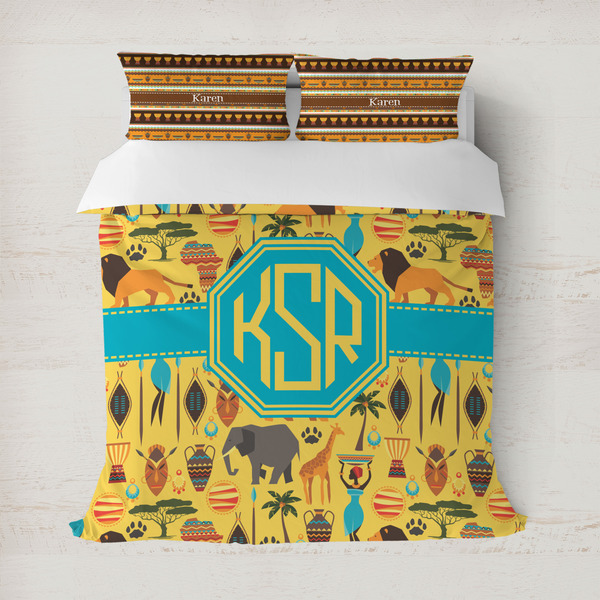 Custom African Safari Duvet Cover Set - Full / Queen (Personalized)