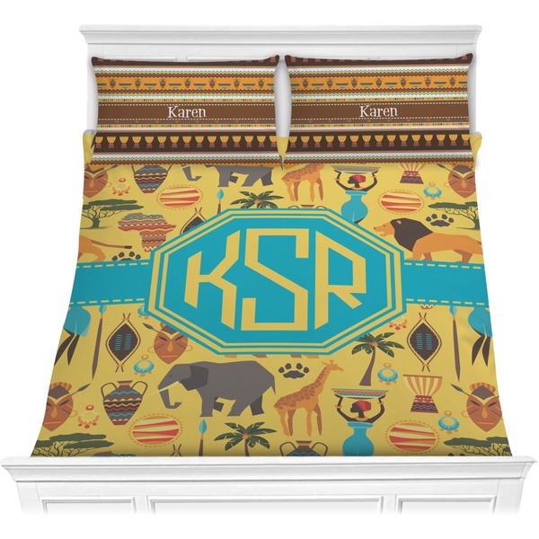Custom African Safari Comforter Set - Full / Queen (Personalized)