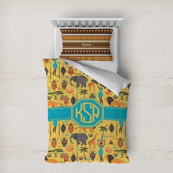 Custom African Safari Duvet Cover Set - Twin XL (Personalized)