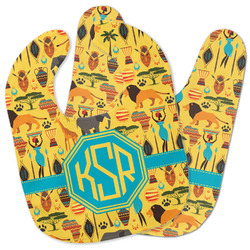 African Safari Baby Bib w/ Monogram