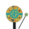 African Safari 5.5" Round Plastic Stir Sticks - Black - Double Sided (Personalized)