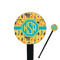 African Safari 7" Round Plastic Stir Sticks - Black - Double Sided (Personalized)